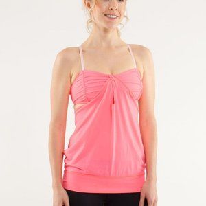 Lululemon Hot But Not Tank Top size 4 Coral Orange (Flashlight)